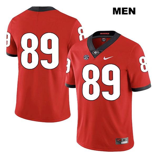 Georgia Bulldogs Men's Charlie Woerner #89 NCAA No Name Legend Authentic Red Nike Stitched College Football Jersey QZV5656FK